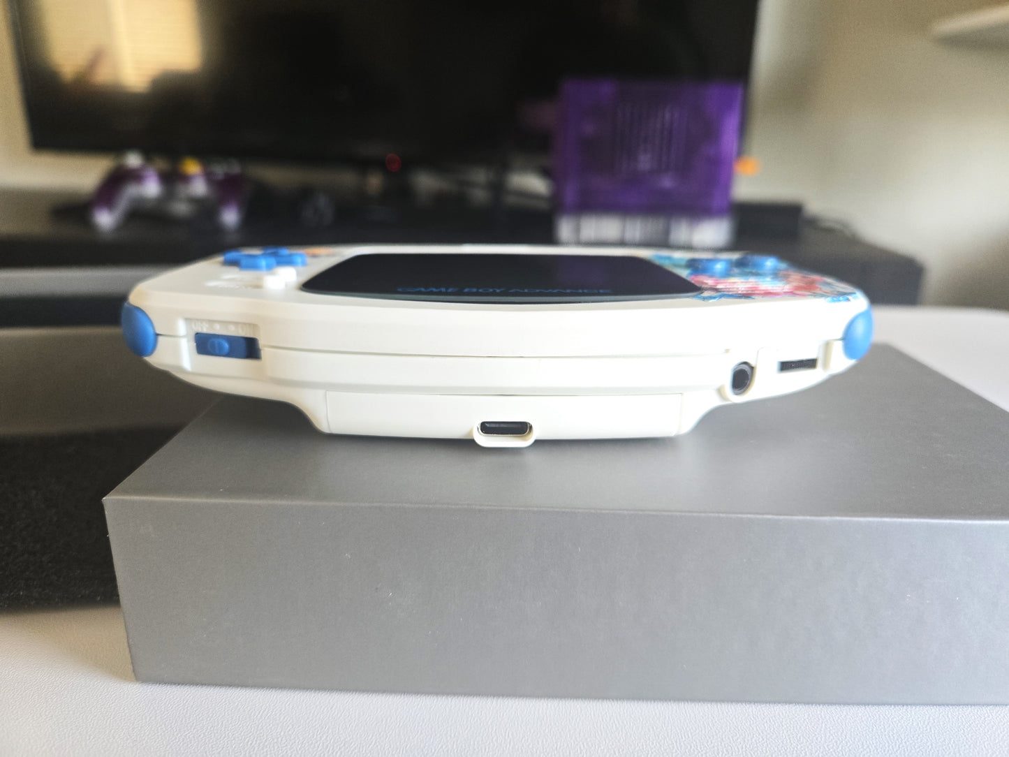 Nintendo Game Boy Advance Console Final Fantasy Tactics Edition Backlit/Amp/USB-C/Krazy Klicks/IPS V5