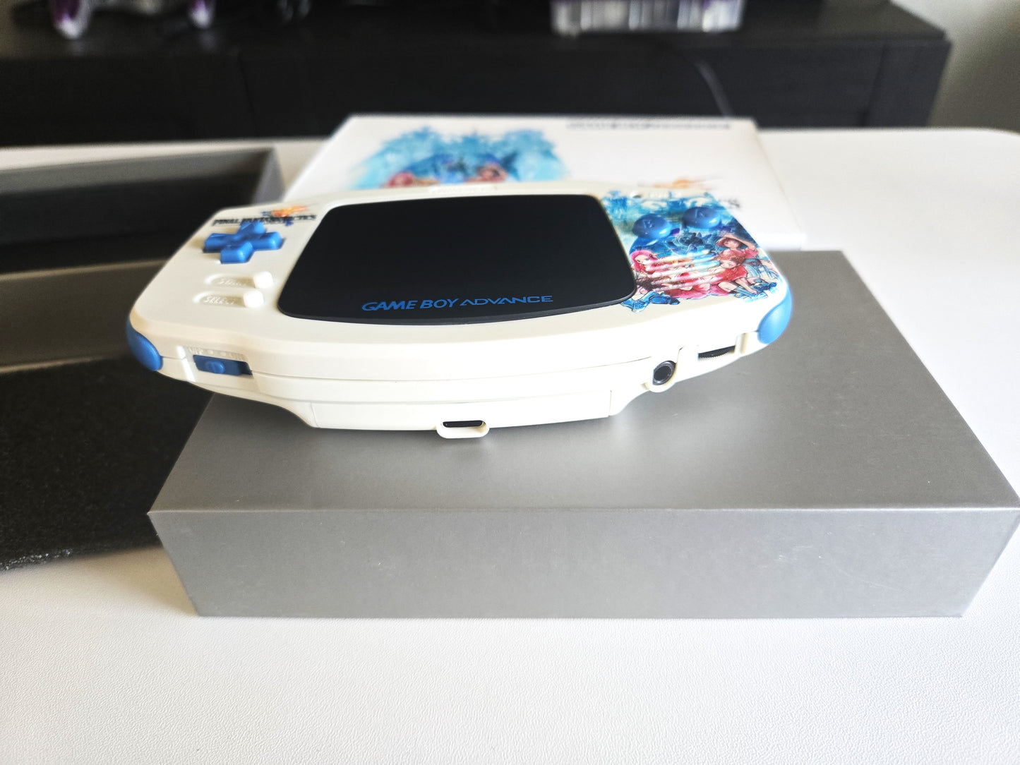 Nintendo Game Boy Advance Console Final Fantasy Tactics Edition Backlit/Amp/USB-C/Krazy Klicks/IPS V5