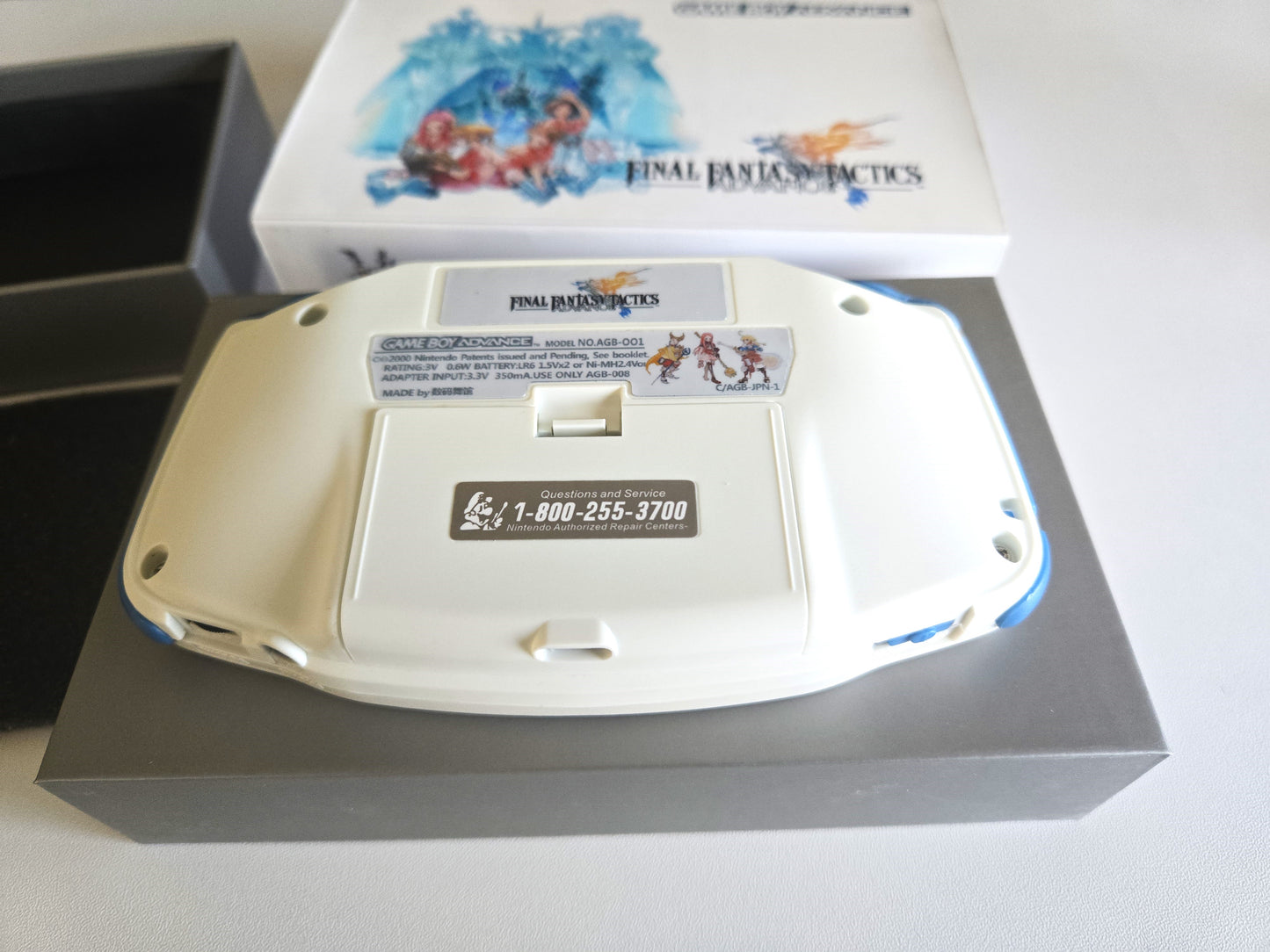 Nintendo Game Boy Advance Console Final Fantasy Tactics Edition Backlit/Amp/USB-C/Krazy Klicks/IPS V5