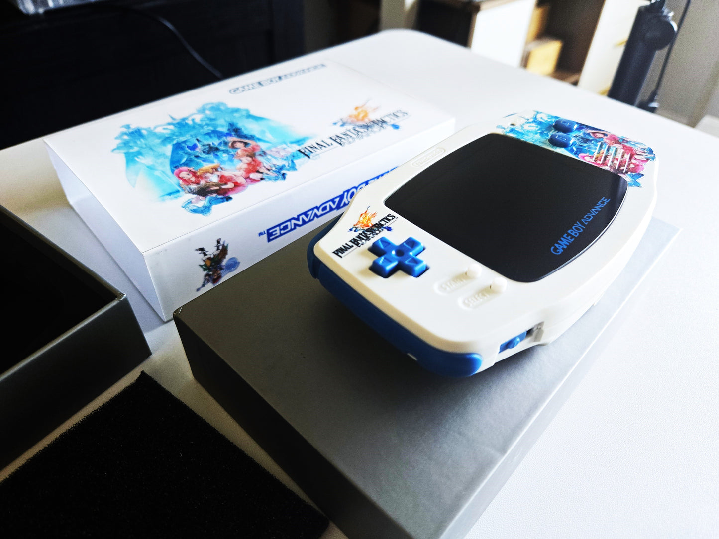 Nintendo Game Boy Advance Console Final Fantasy Tactics Edition Backlit/Amp/USB-C/Krazy Klicks/IPS V5