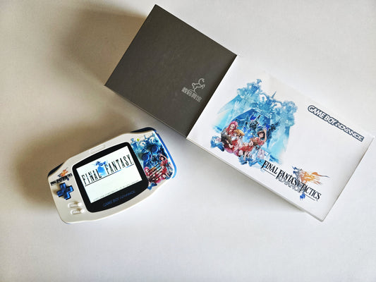 Nintendo Game Boy Advance Console Final Fantasy Tactics Edition Backlit/Amp/USB-C/Krazy Klicks/IPS V5